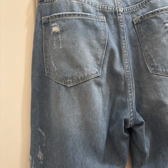 Kancan Wrene 90's Boyfriend Jeans Women's 7/27 Blue Ultra High Rise Distressed - Picture 7 of 11